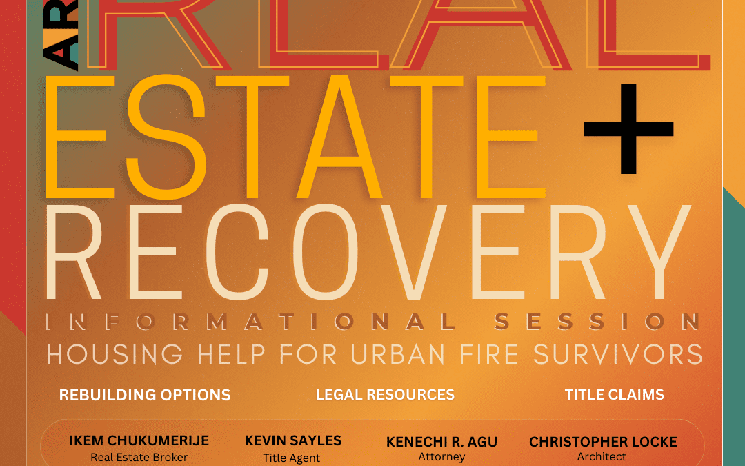 REAL ESTATE & RECOVERY: HOUSING HELP FOR URBAN FIRE SURVIVORS